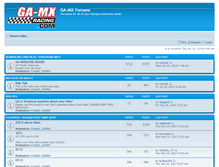Tablet Screenshot of forums.ga-mxracing.com