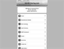 Tablet Screenshot of ga-mxracing.com